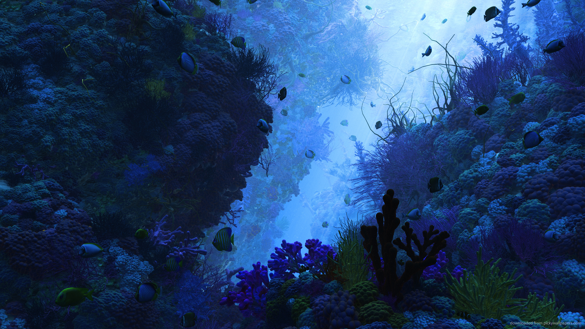 Underwater Render Wallpaper Landscape