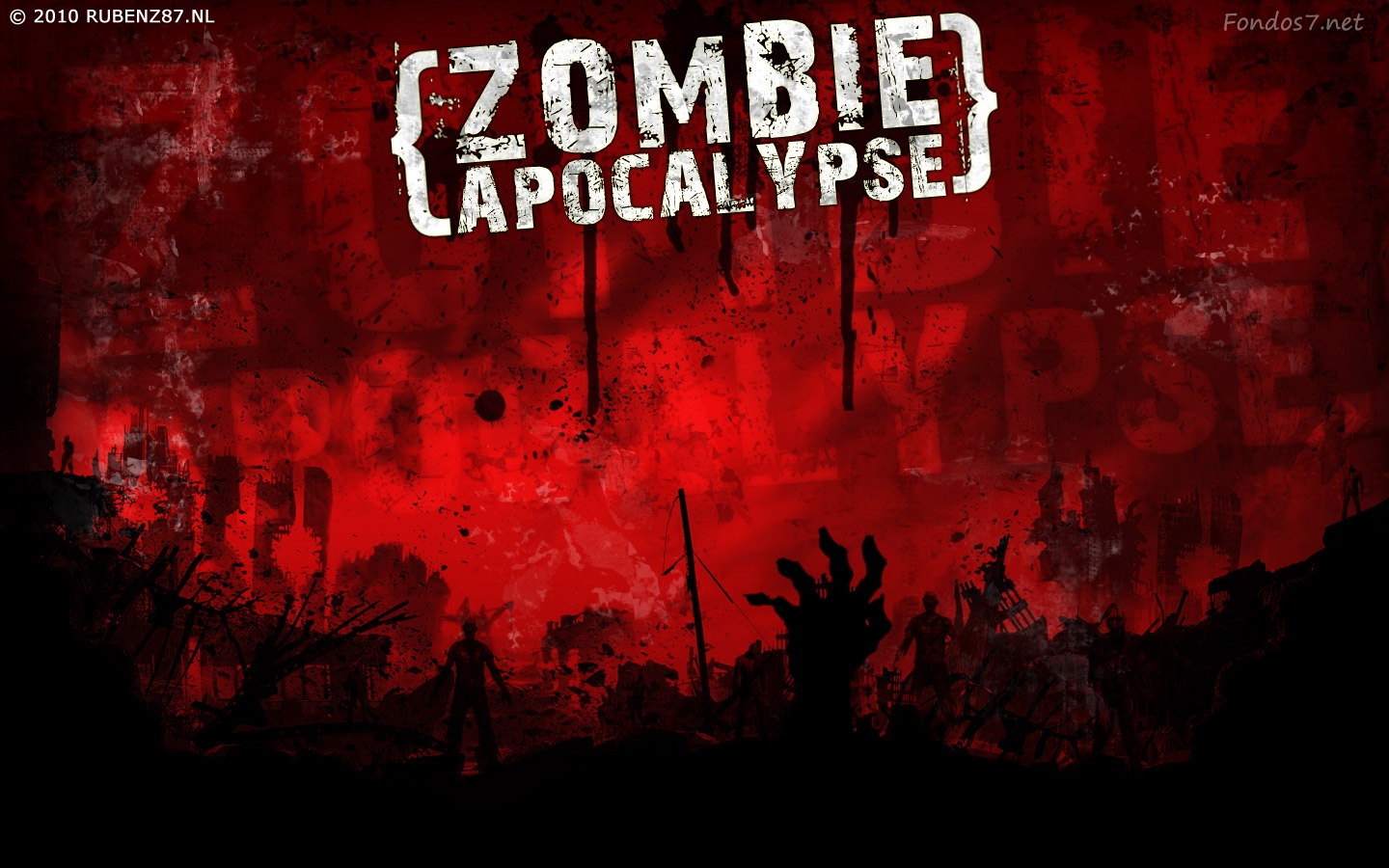 Descargar Fondos De Pantalla Zombies Y Apocalipsis HD Widescreen