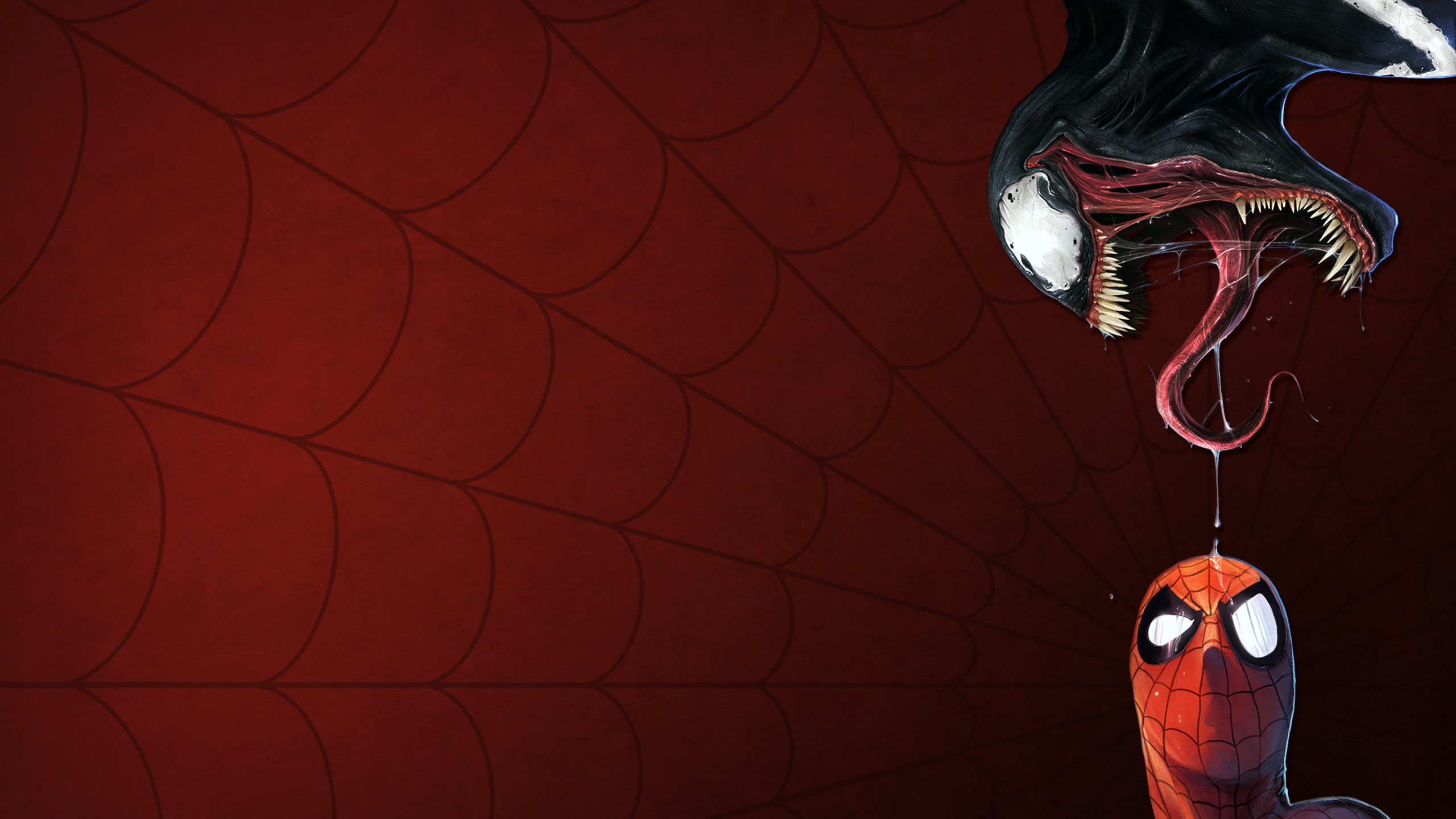 Spider Man vs Venom [2560x1440] wallpapers