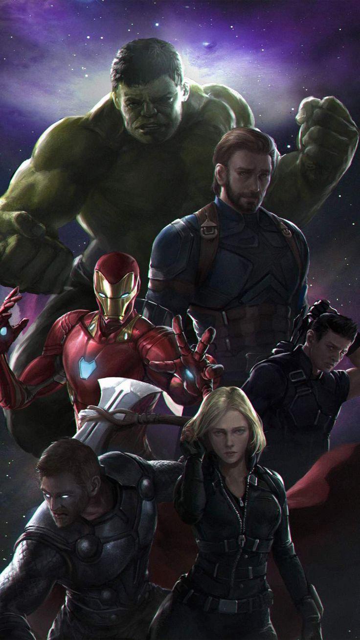 Avengers Team iPhone Wallpaper Marvel Characters