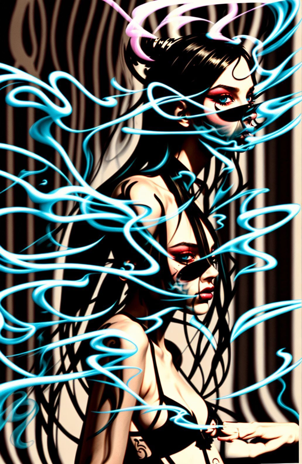 Girl Smoking Wallpaper