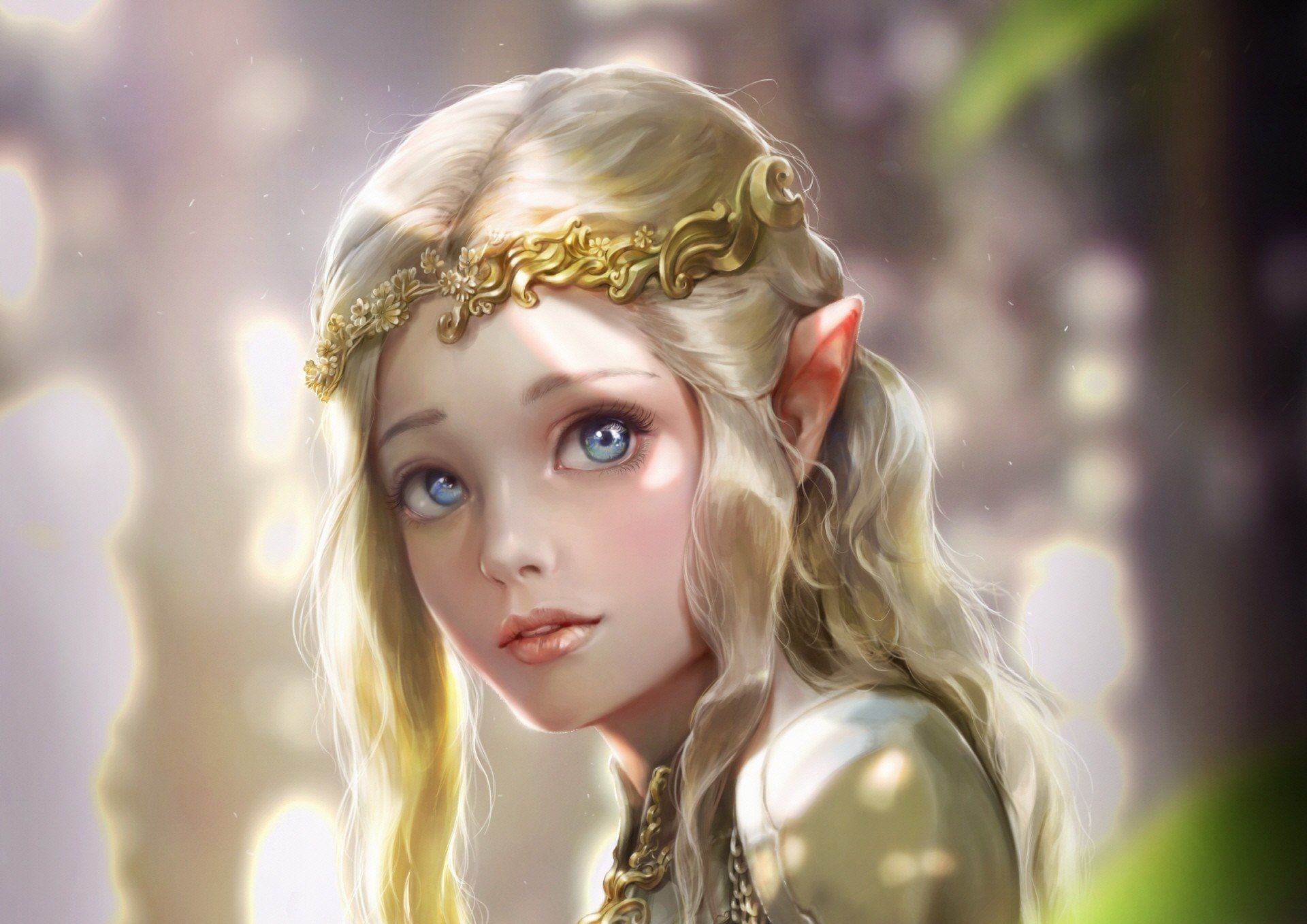 Elves Women Crown Wallpaper Elven Princess