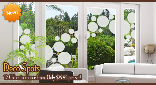 Spot Static Cling Circles For Decorating Windows And Doors Wallpaper