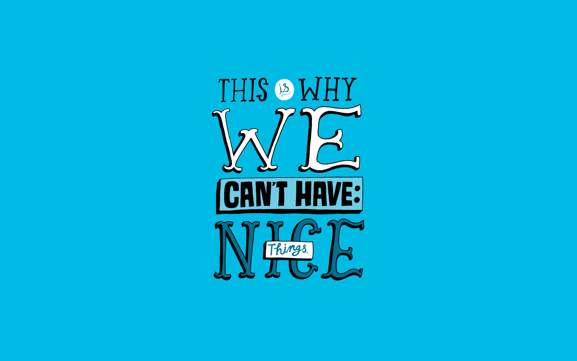 Blue Background With Quotes