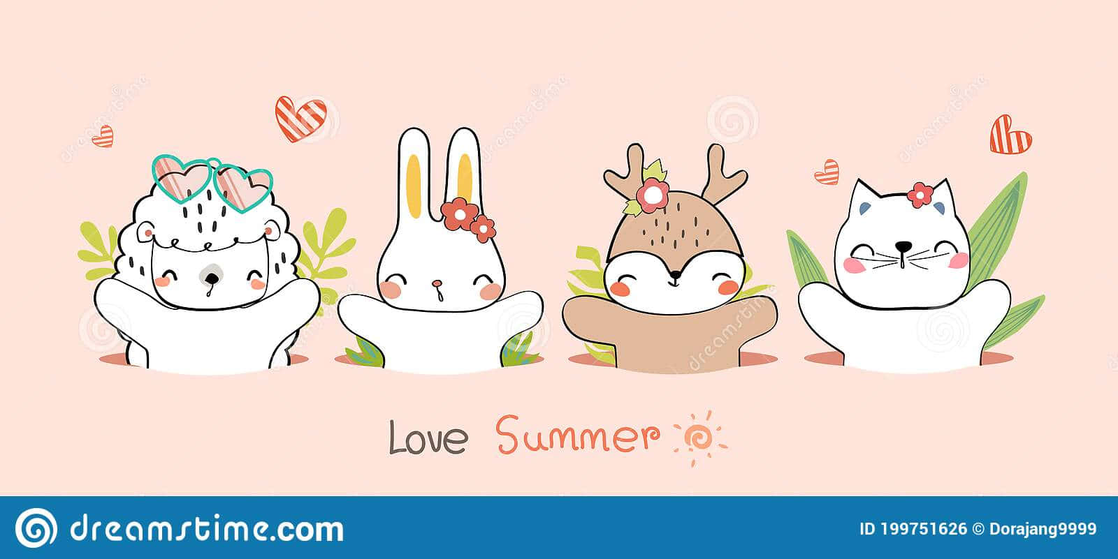 Cute Animal Anime Wallpaper