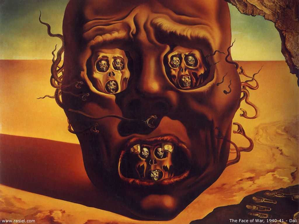 Salvador Dali Wallpaper The Face Of War