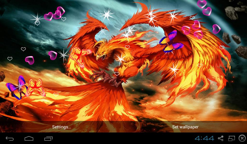 3d Phoenix Bird Live Wallpaper Android Apps On Google Play