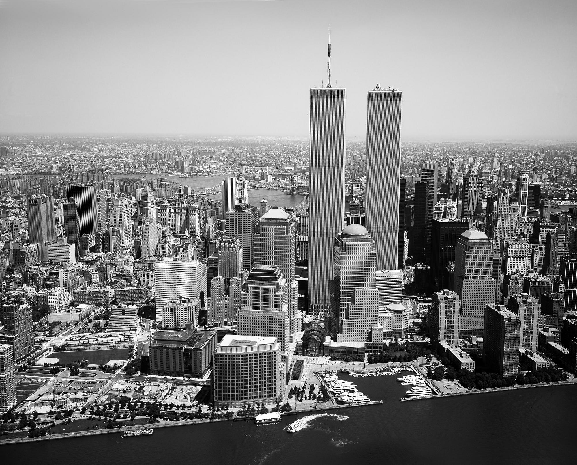 A Of New York City At Night Time Wallpaper