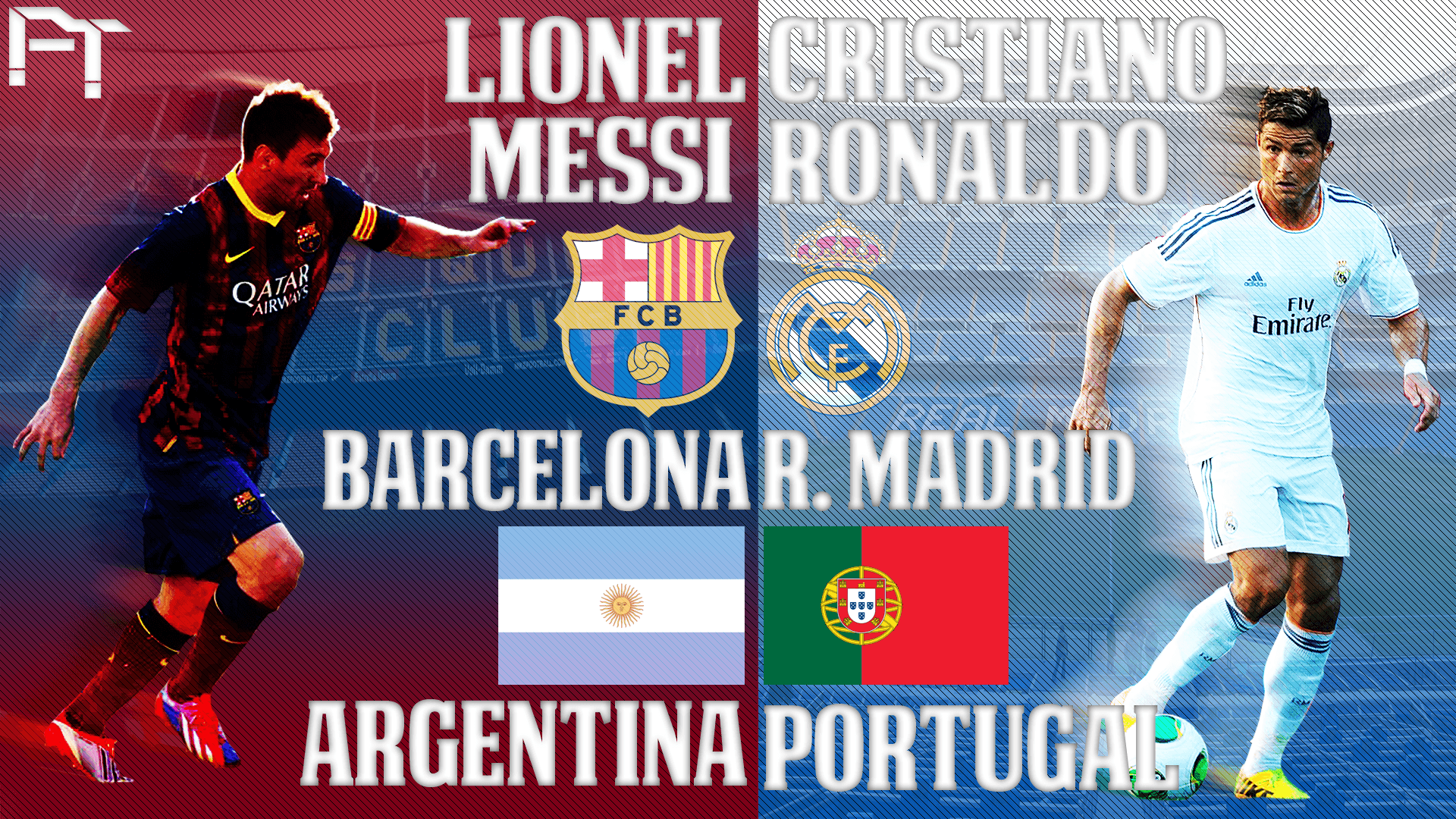 C Ronaldo Vs Messi Wallpaper