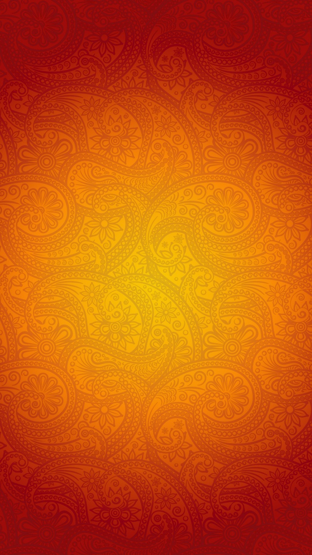 iPhone Wallpaper Orange Pattern Se