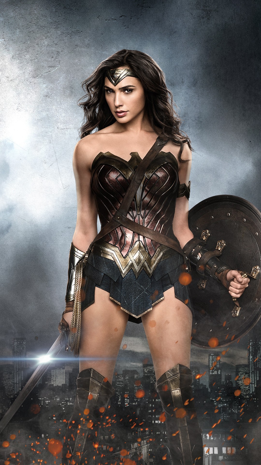 Wonder Woman Gal Gadot iPhone Wallpaper 3d