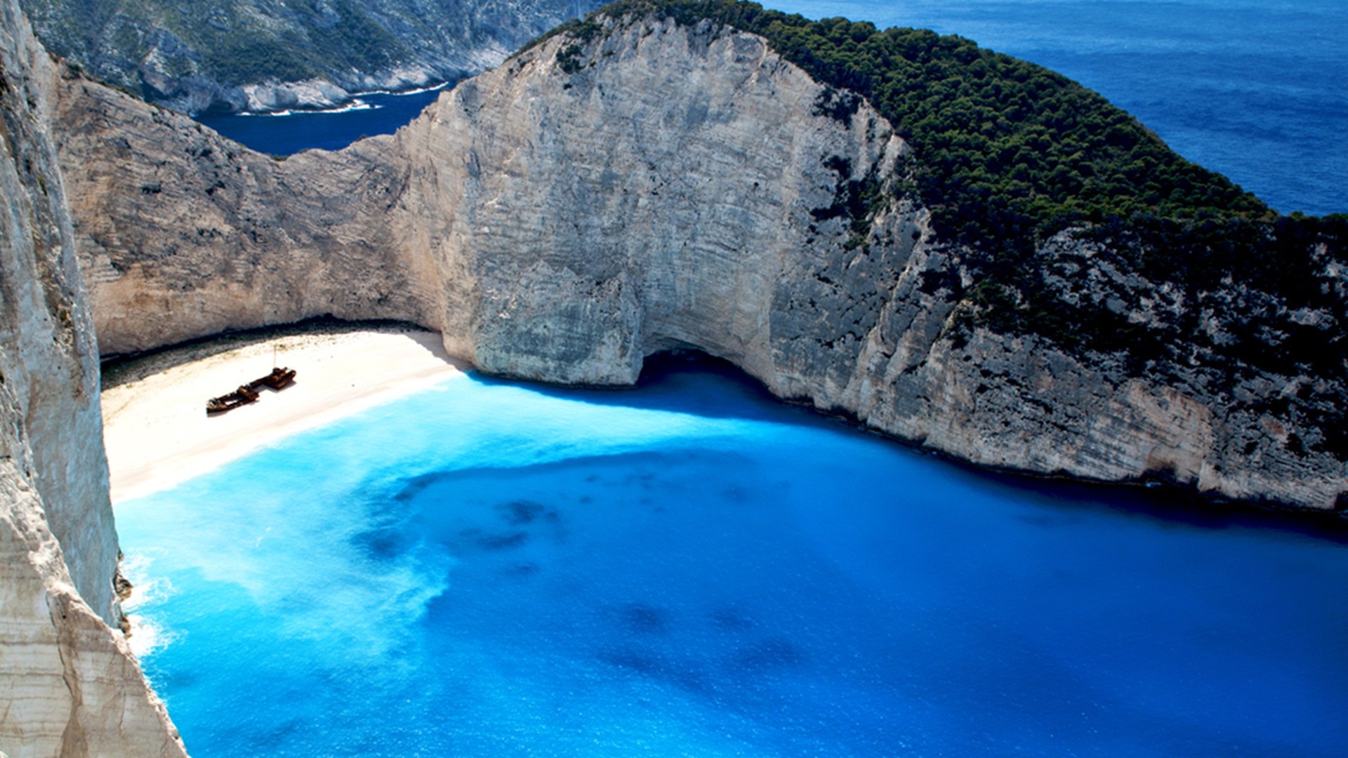 Blue Caves Zakynthos Island Greece Desktop Wallpaper Baltana