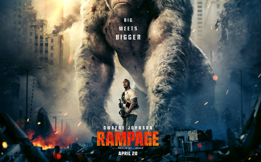 Watch Dwayne Johnson vs Monsters in First Rampage