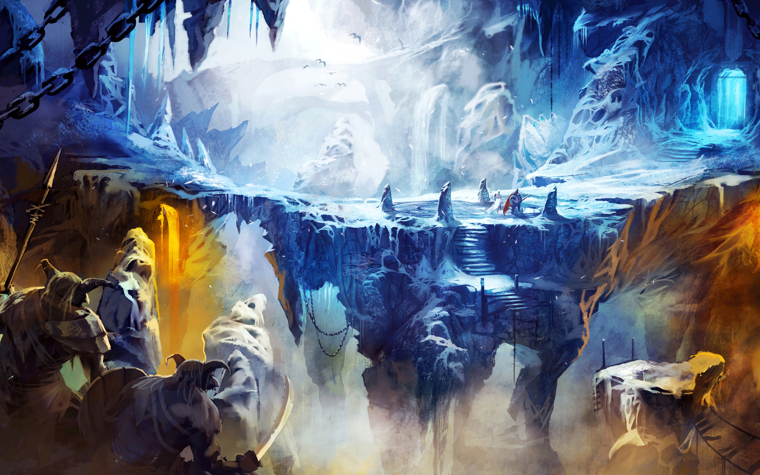 Frozen Cave in Trine 2 Wallpapers HD Wallpapers 2560x1600