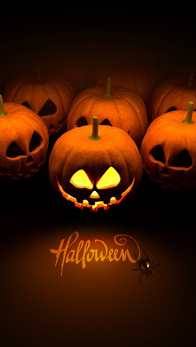 Halloween Pumpkin iPhone 5s Wallpaper
