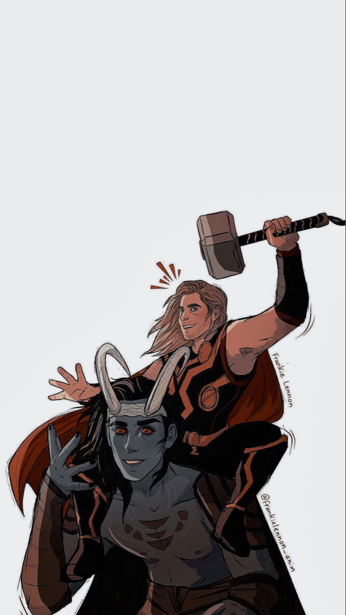 Thor And Loki Wallpaper Fan Art Is Not Mine Credit To The Creator