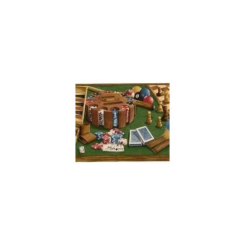 Free download Game Room Wallpaper Border Poker Darts Pool Backgammon