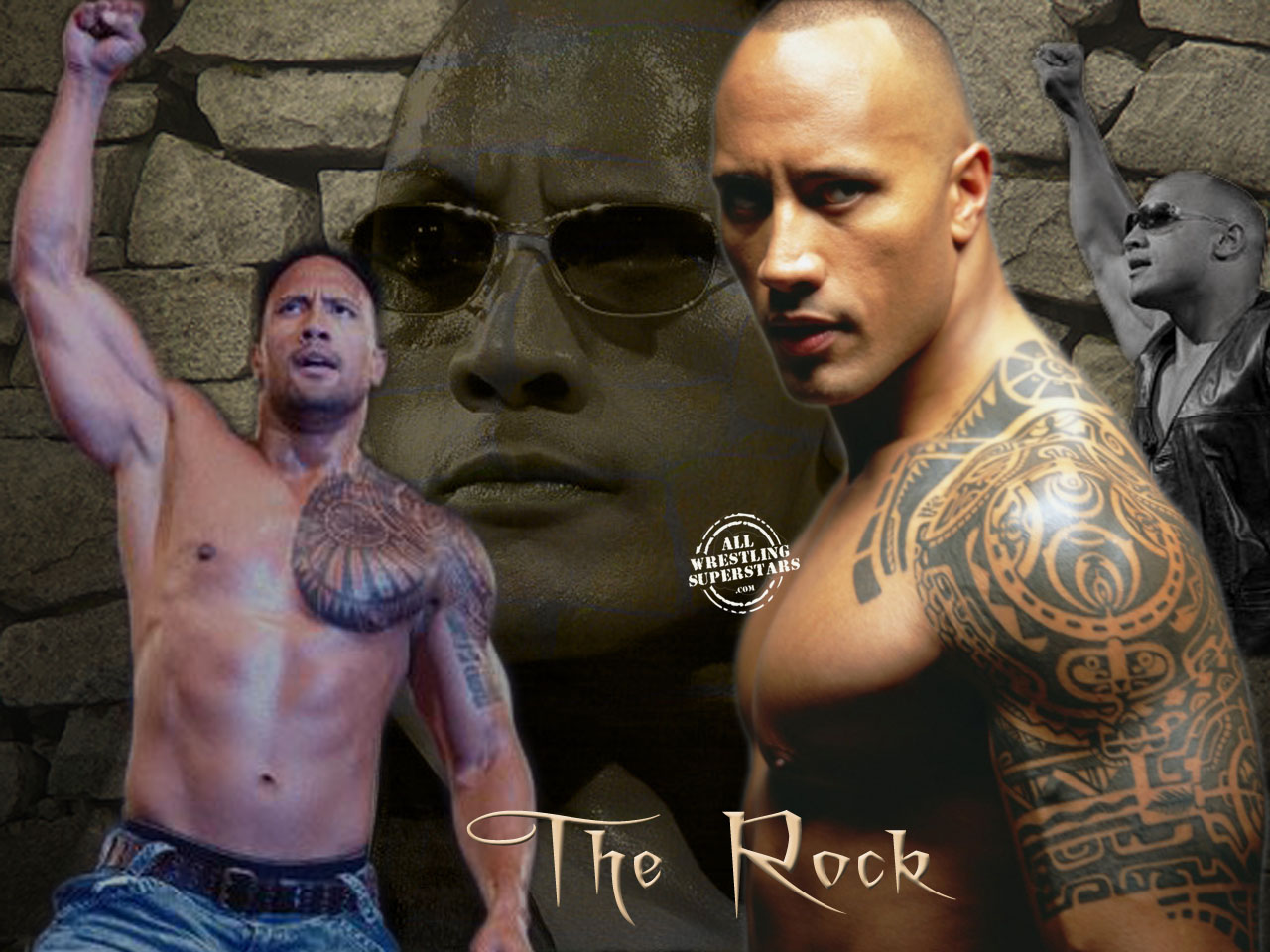 Wrestling Hits The Rock Wallpaper