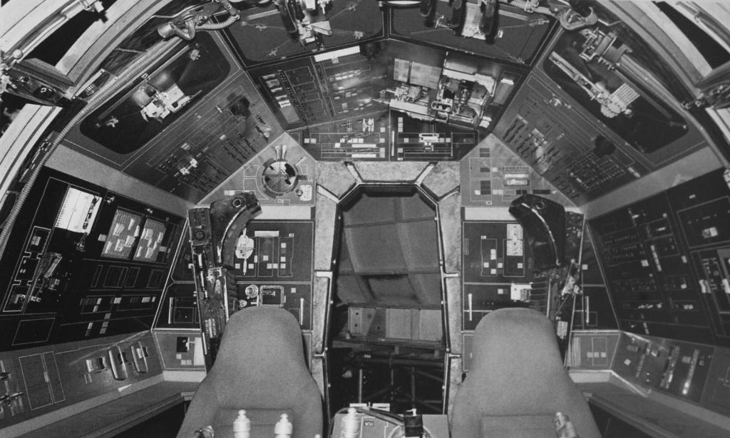 millennium falcon cockpit vector image
