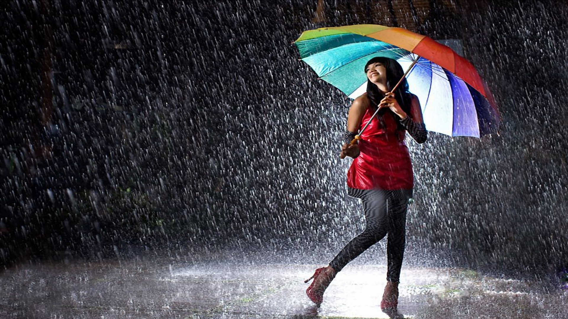 Rainy Night HD Wallpaper Pictures Image Background Photos