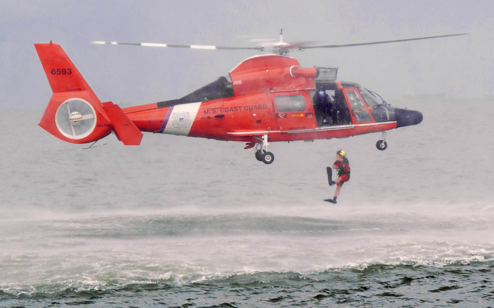 Hh Dolphin Us Coast Guard Helicopter Wallpaper Desktop