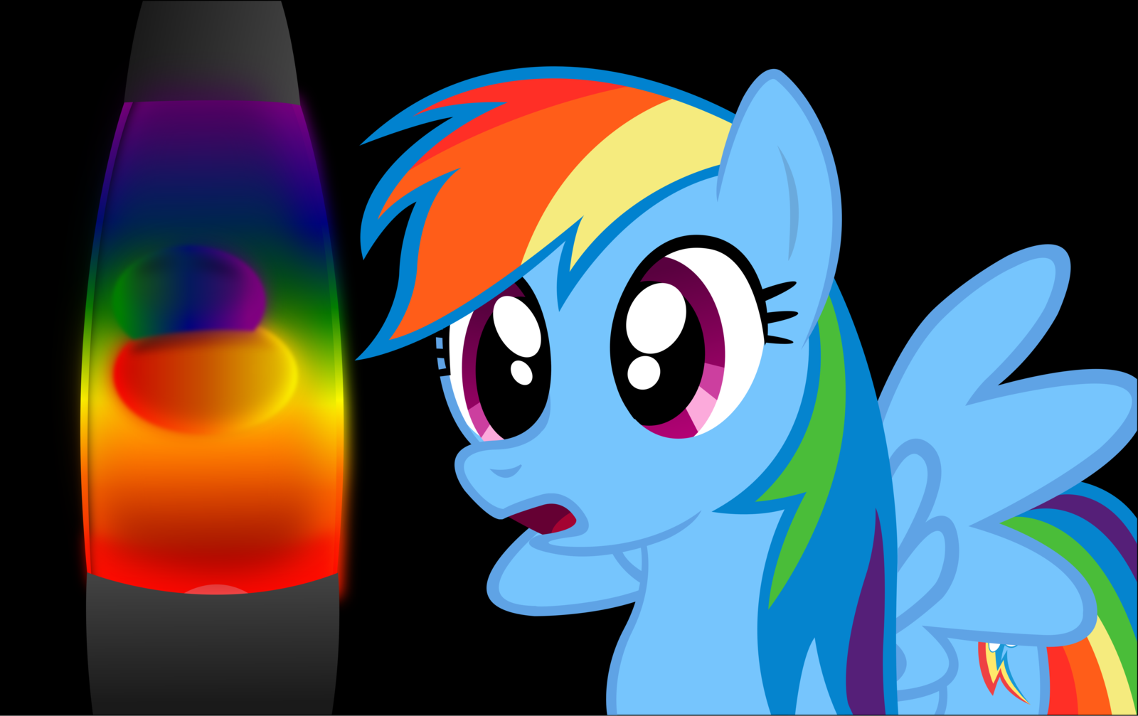 Rainbow Dash Loves Her Lava Lamp By Ponyengineer