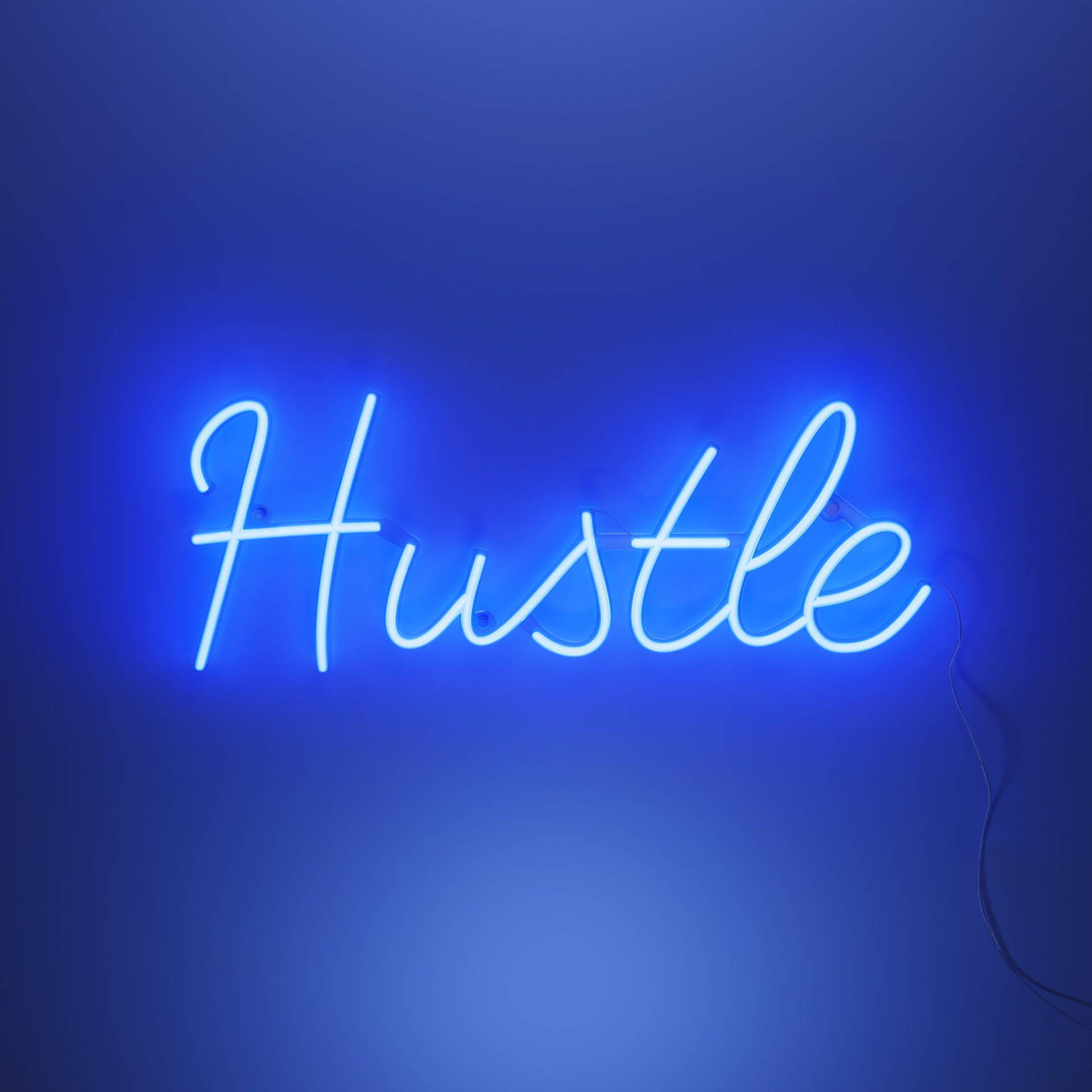 Neon Blue Aesthetic Wallpaper