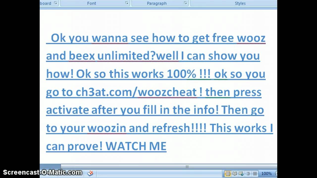 HOW TO GET UNLIMITED WOOZ AND BEEX ON WOOZWORLD WORKS 1280x720