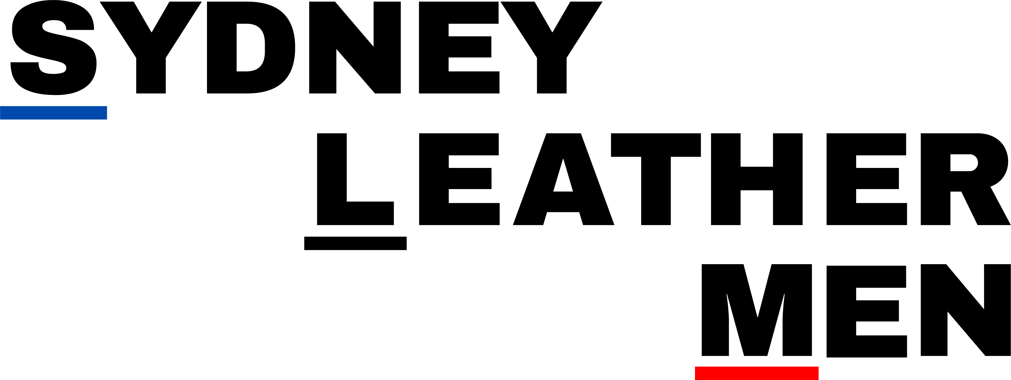 Two horizontal lines, one blue and one red, on a black background