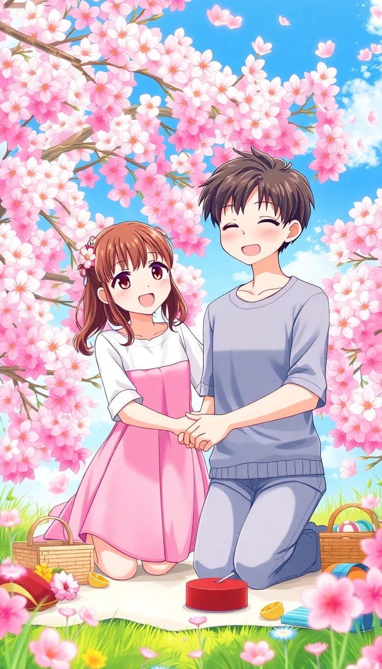 Sweet Couple Anime Wallpaper