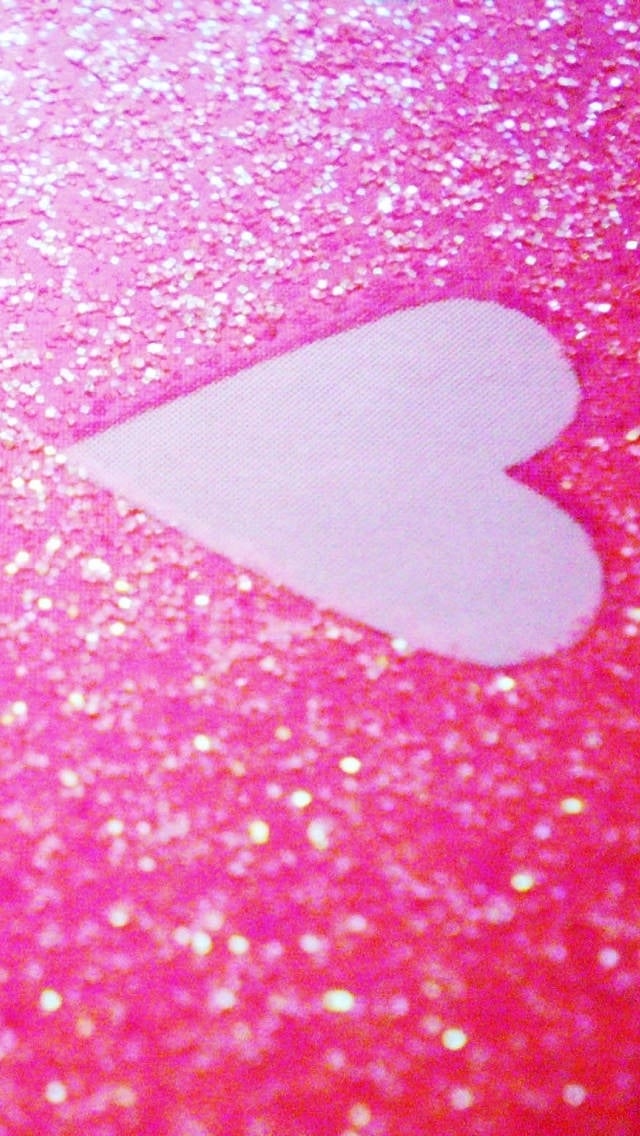 Pink Heart iPhone Wallpaper