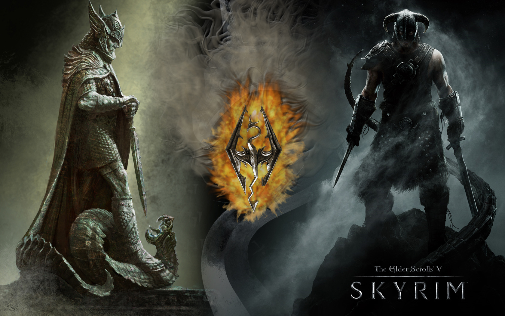 Awesome Elder Scrolls V Skyrim Wallpaper Design