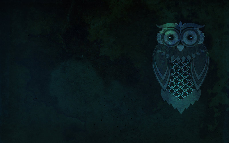 Blue Owl Desktop Wallpaper By Kuehldesigns