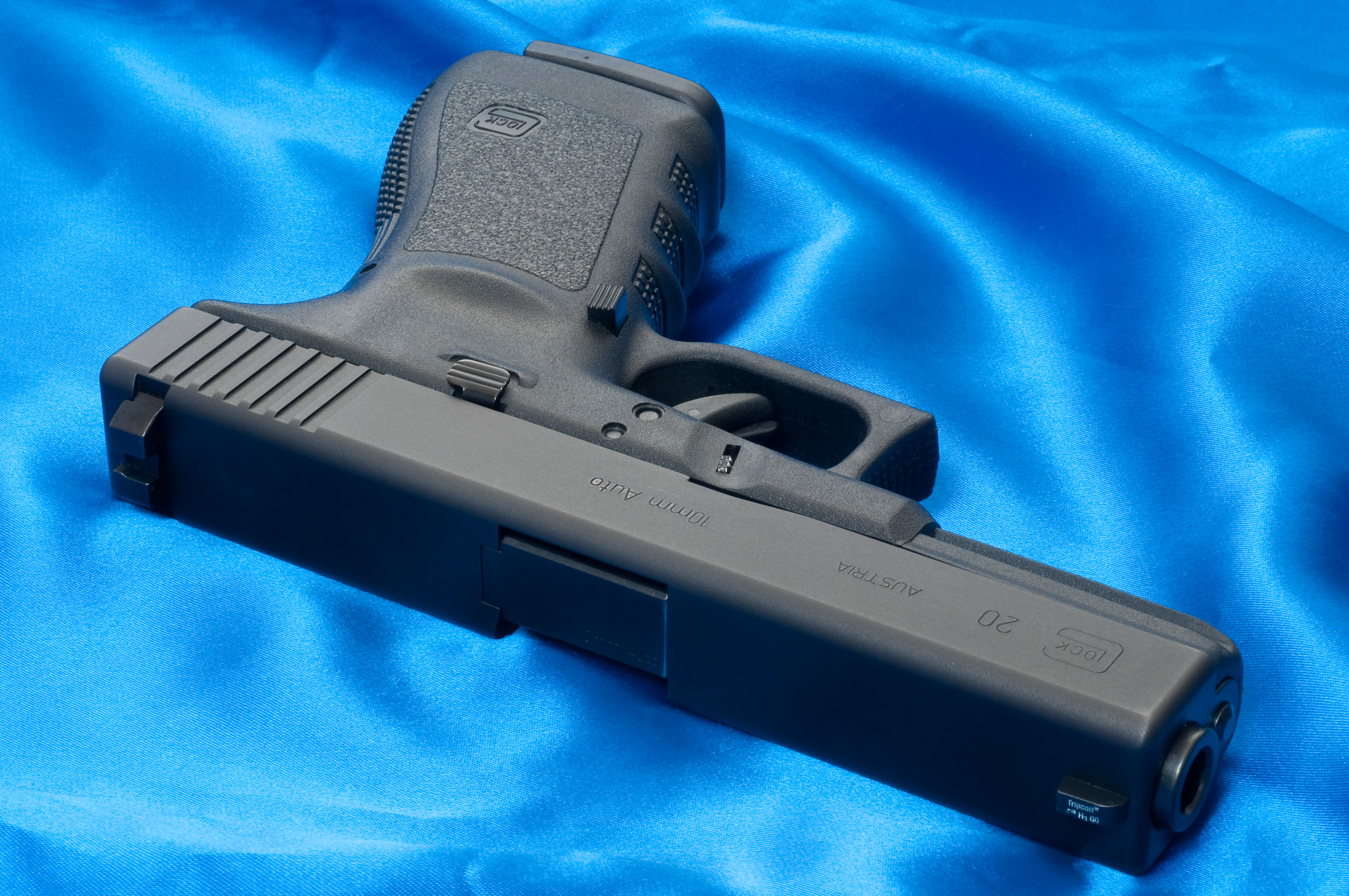 Wallpaper Ppistolet Glock Weapon Background Blue