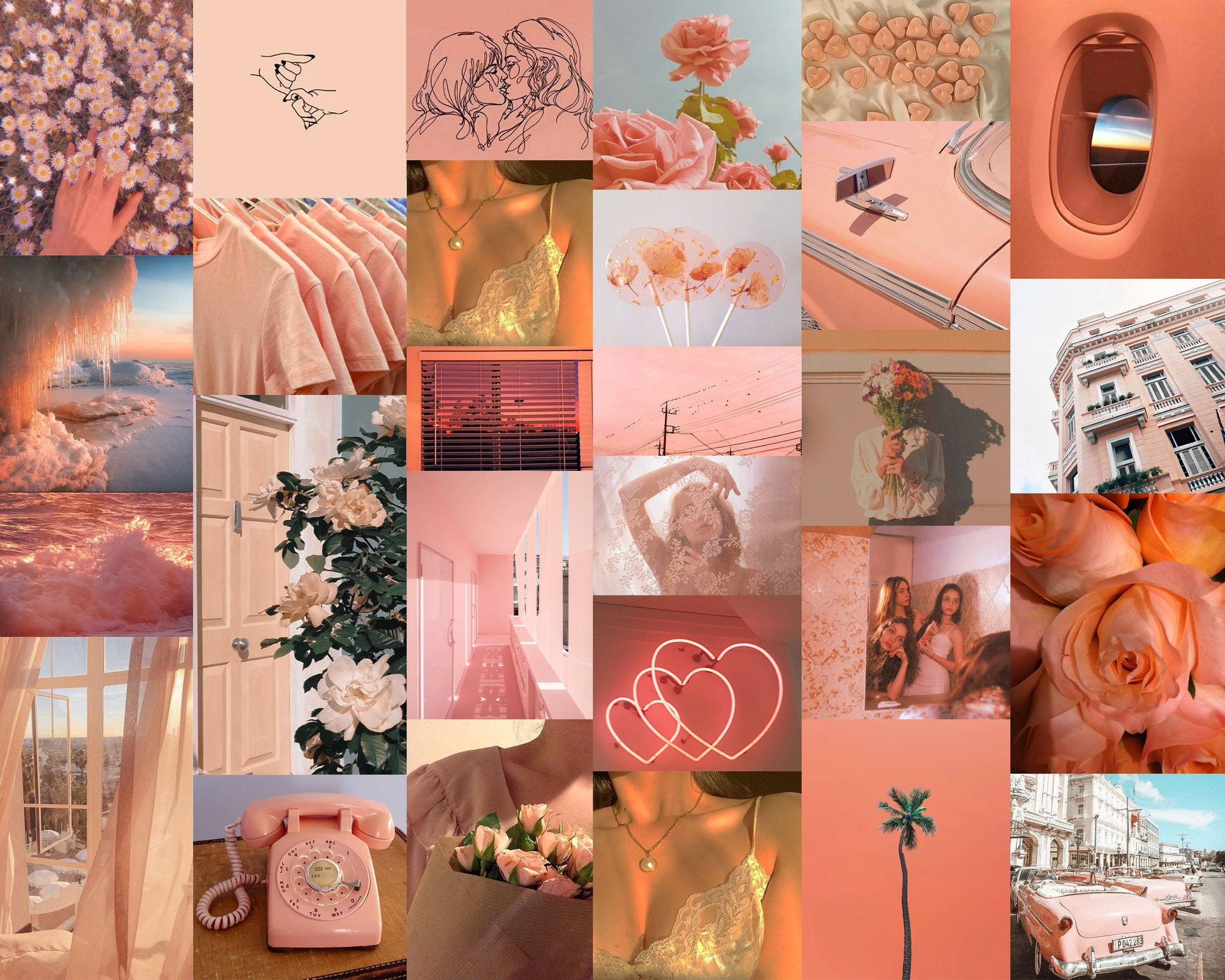 Peach Aesthetic Wallpaper