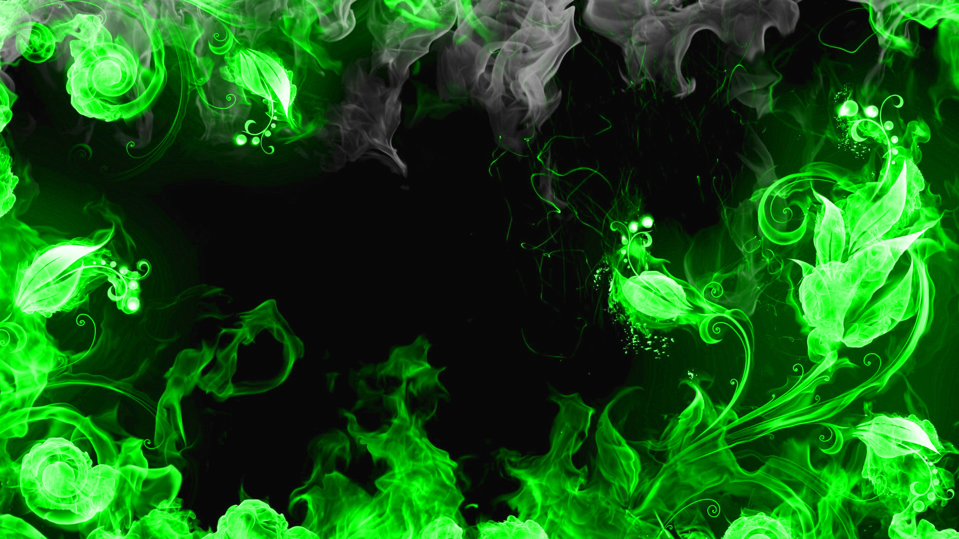 Green Flame Wallpaper