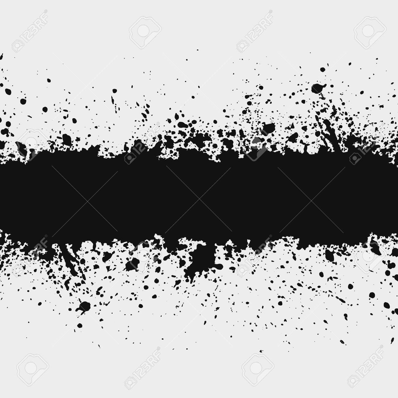 Gunge Ink Splattered Background Element With A Space For Your