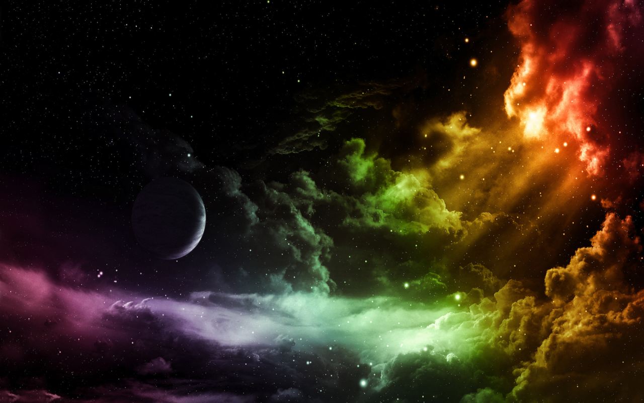 Colorful Background Universe Space Cool Wallpaper