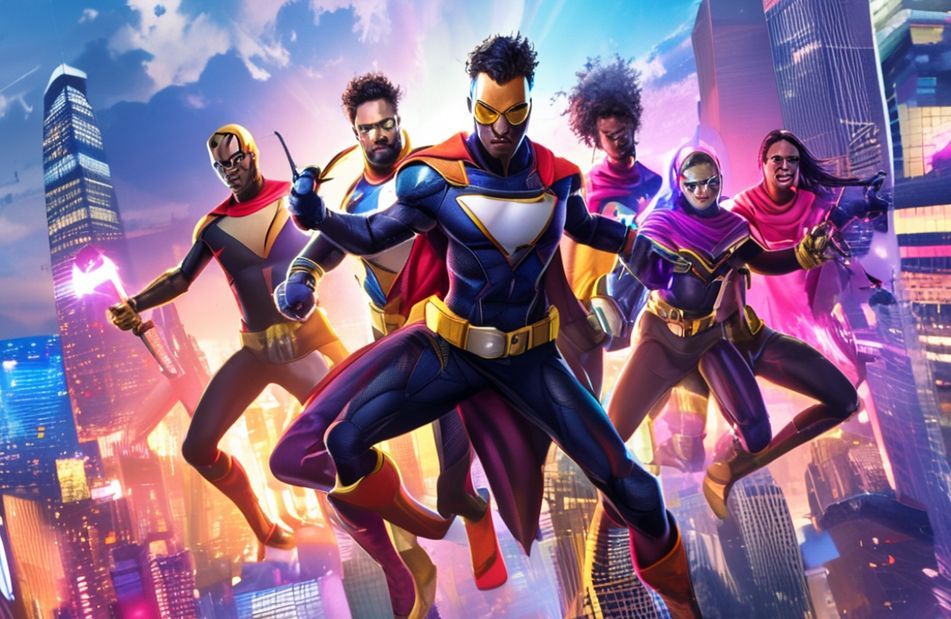 3d Super Heroes Wallpaper