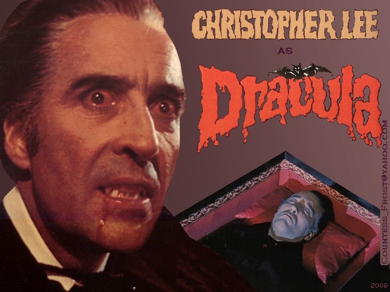 Lee As Dracula Hammer Horror Films Wallpaper