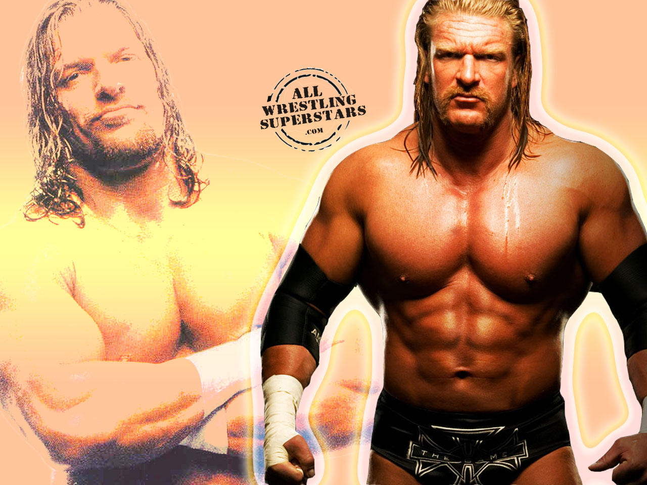 The Game Triple H In A Pose With His Pack Abs Click On Image To