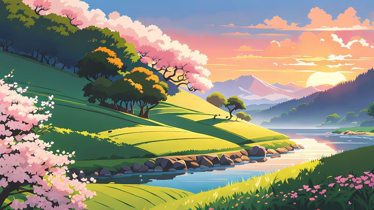 Anime Aesthetic Scenery Wallpaper