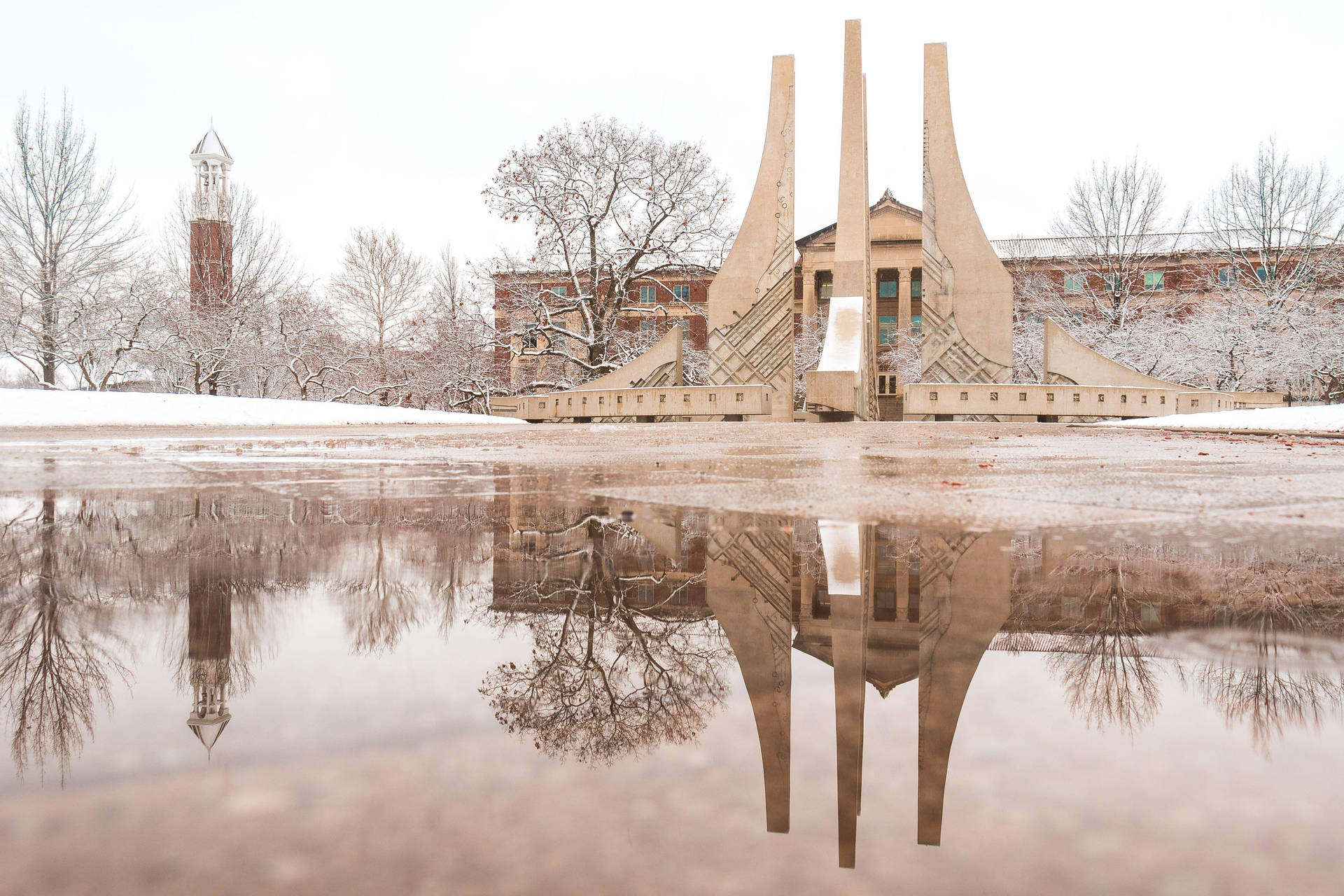 Purdue Campus Winter Wallpaper