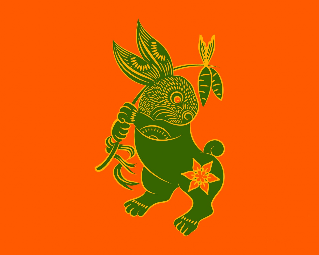 Chinese Zodiac Rabbit Desktop Pc And Mac Wallpaper