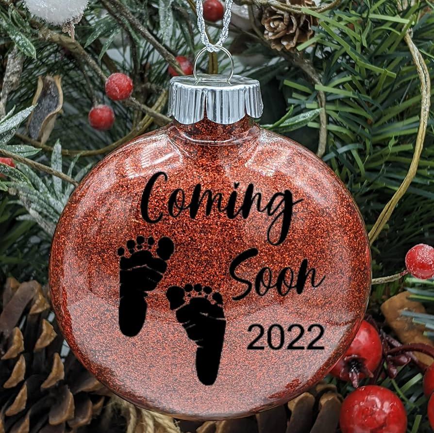 Amazoncom Coming soon Personalized Christmas Ornament