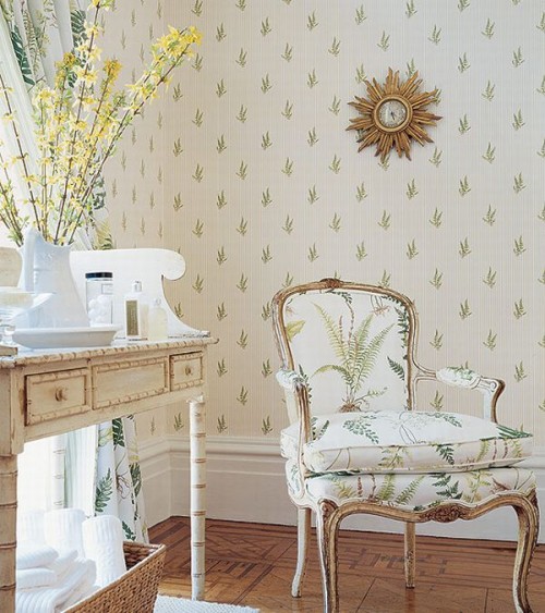 Wallpaper and Country French Style Inspiring Interiors