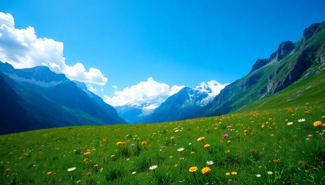 Mountain Meadow Wallpaper