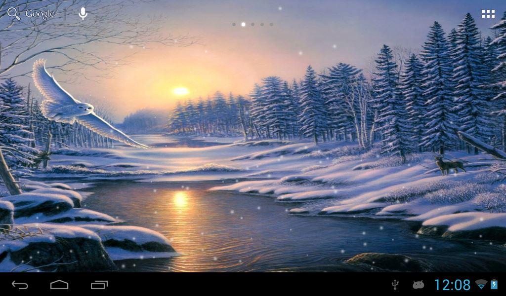 Winter Snow Live Wallpaper   Android Apps on Google Play 1024x600
