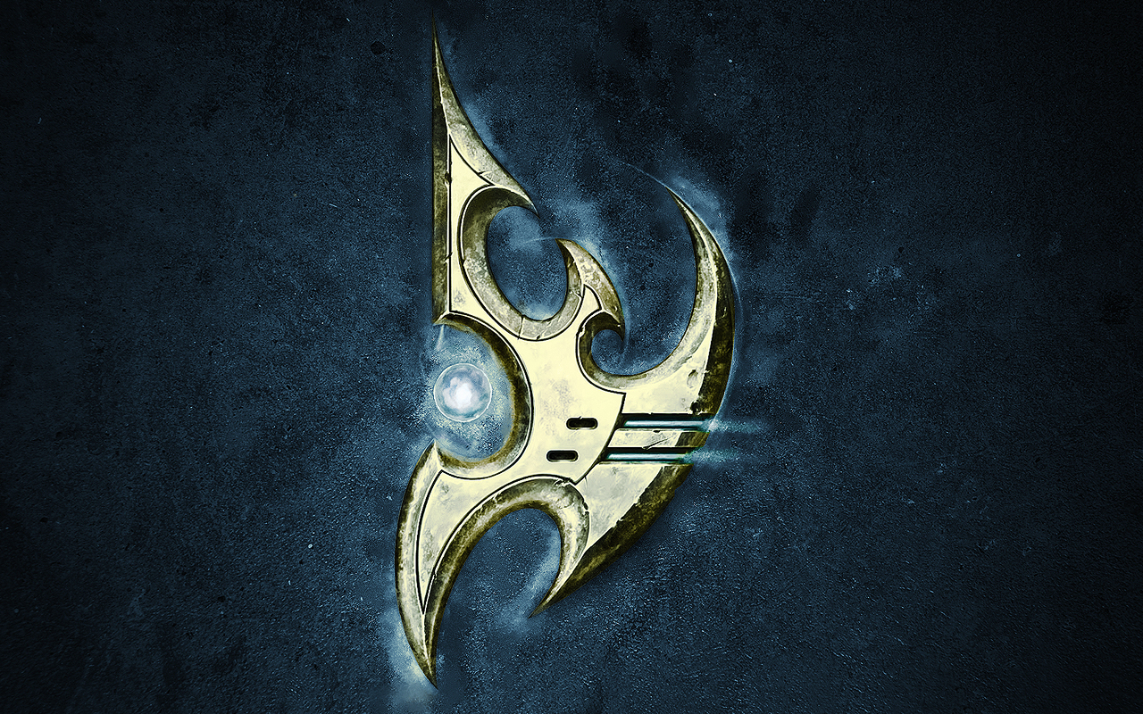 Protoss Logo Starcraft Ii Background