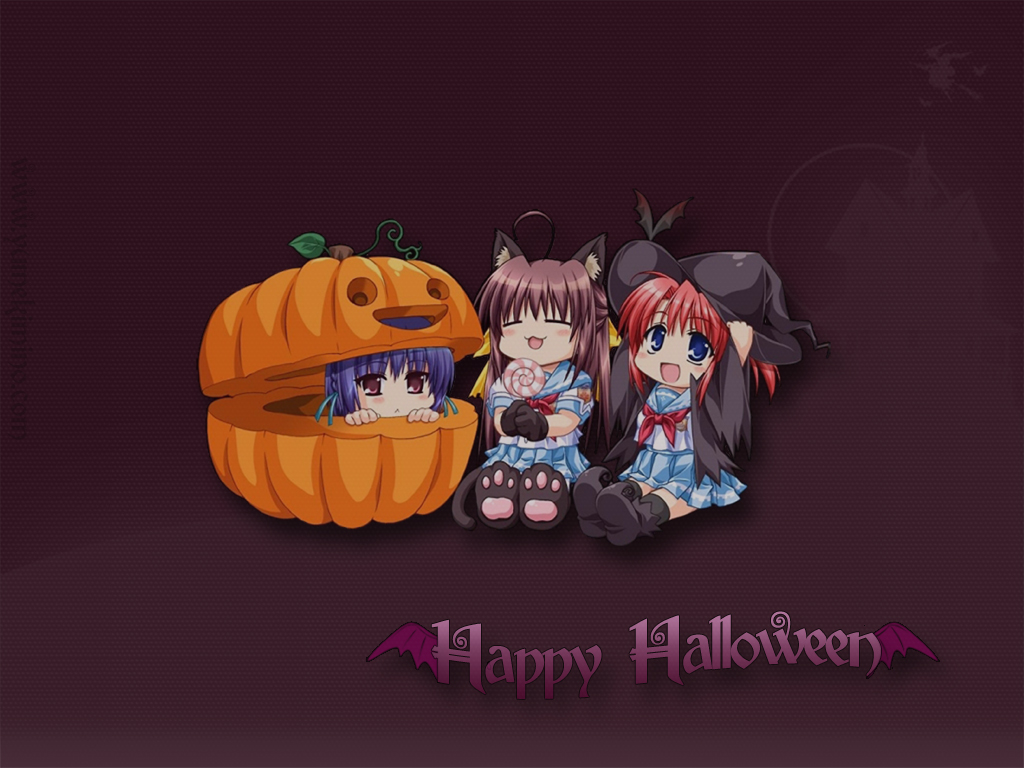 Cute Animated Halloween Wallpaper